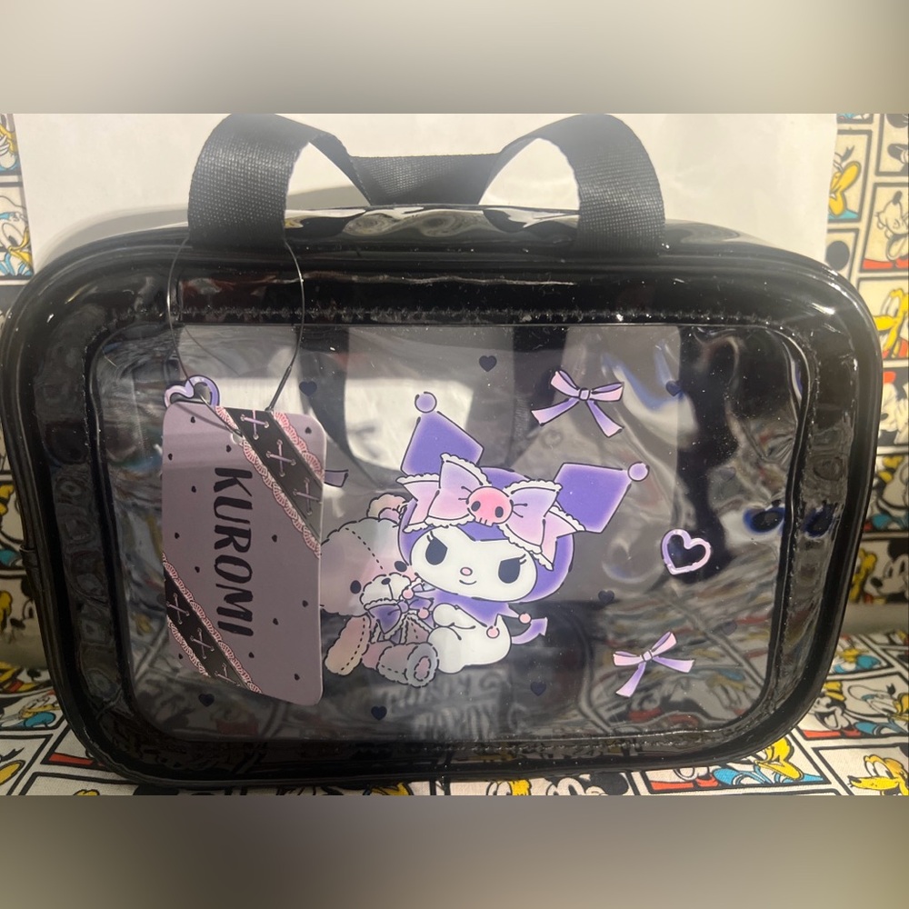 Bioworld Kuromi  20th Anniversary PVC Makeup Travel Bag NWT - Picture 2 of 10